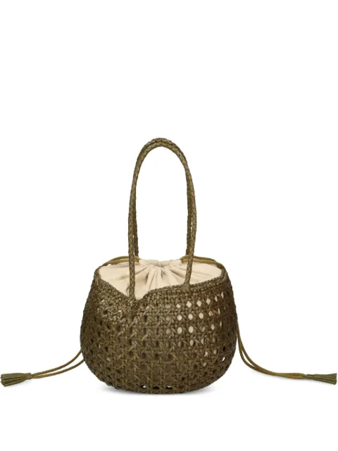 DRAGON DIFFUSION Juventus woven leather bucket bag