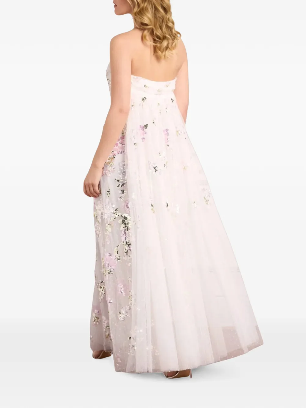 Needle & Thread Wisteria maxi-jurk verfraaid met pailletten Wit