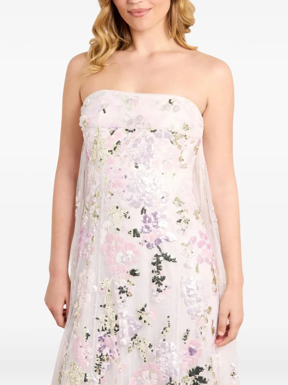 Needle & Thread Wisteria maxi-jurk verfraaid met pailletten Wit