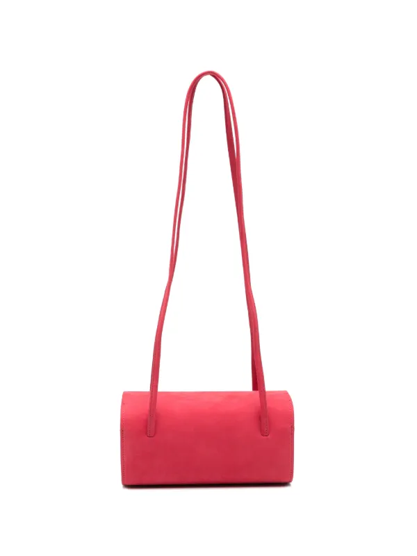 Fane Bra Leather Shoulder Bag in Pink