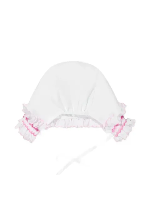 Sarah Louise smocked ruffled bonnet