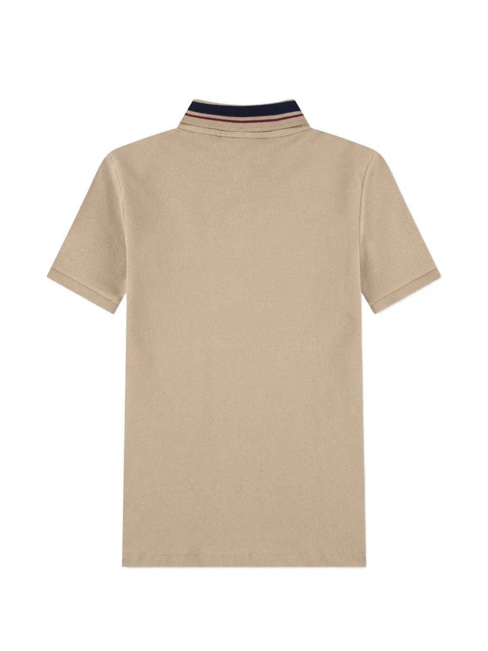Lacoste Kids Poloshirt met gestreepte kraag en logo-patch Beige