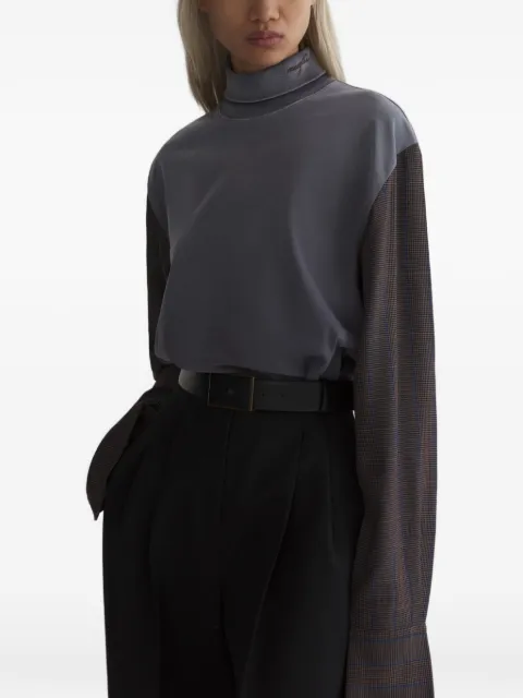 Mugler playera con mangas de camisa