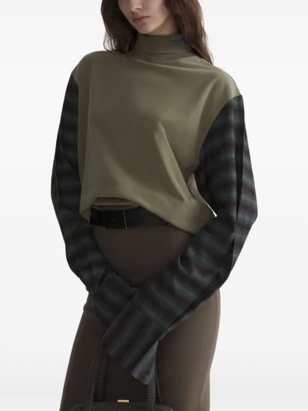 Mugler Shirt Sleeves T-shirt in Green