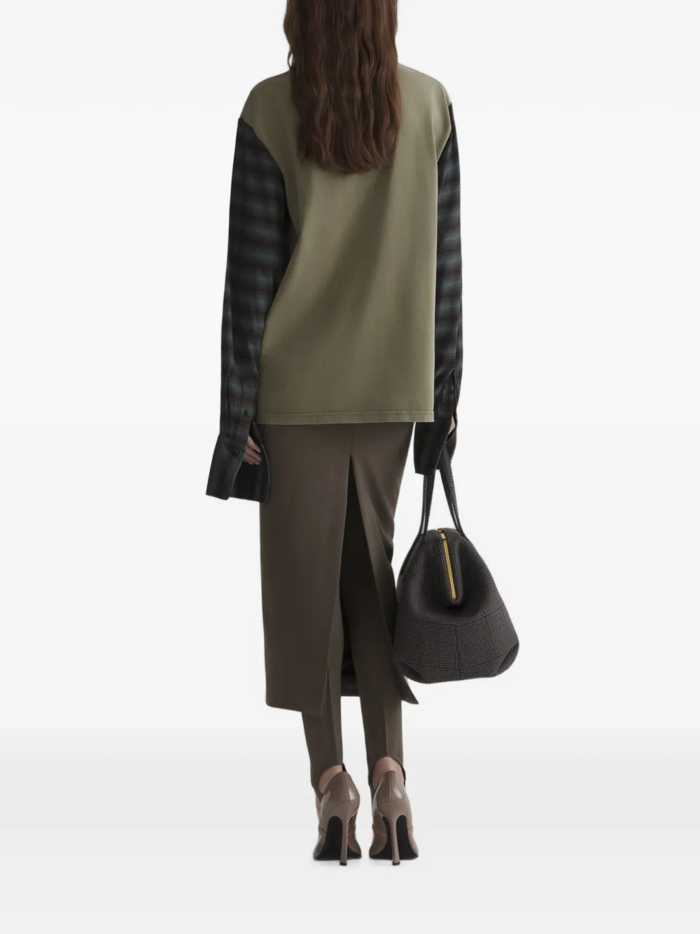 Mugler Shirt Sleeves T-shirt in Green, view 4