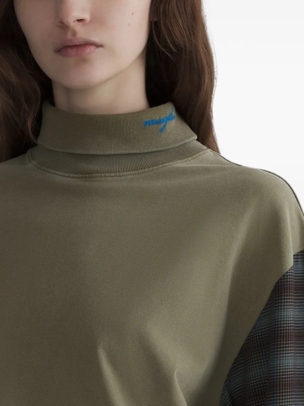 Mugler Shirt Sleeves T-shirt in Green, view 5