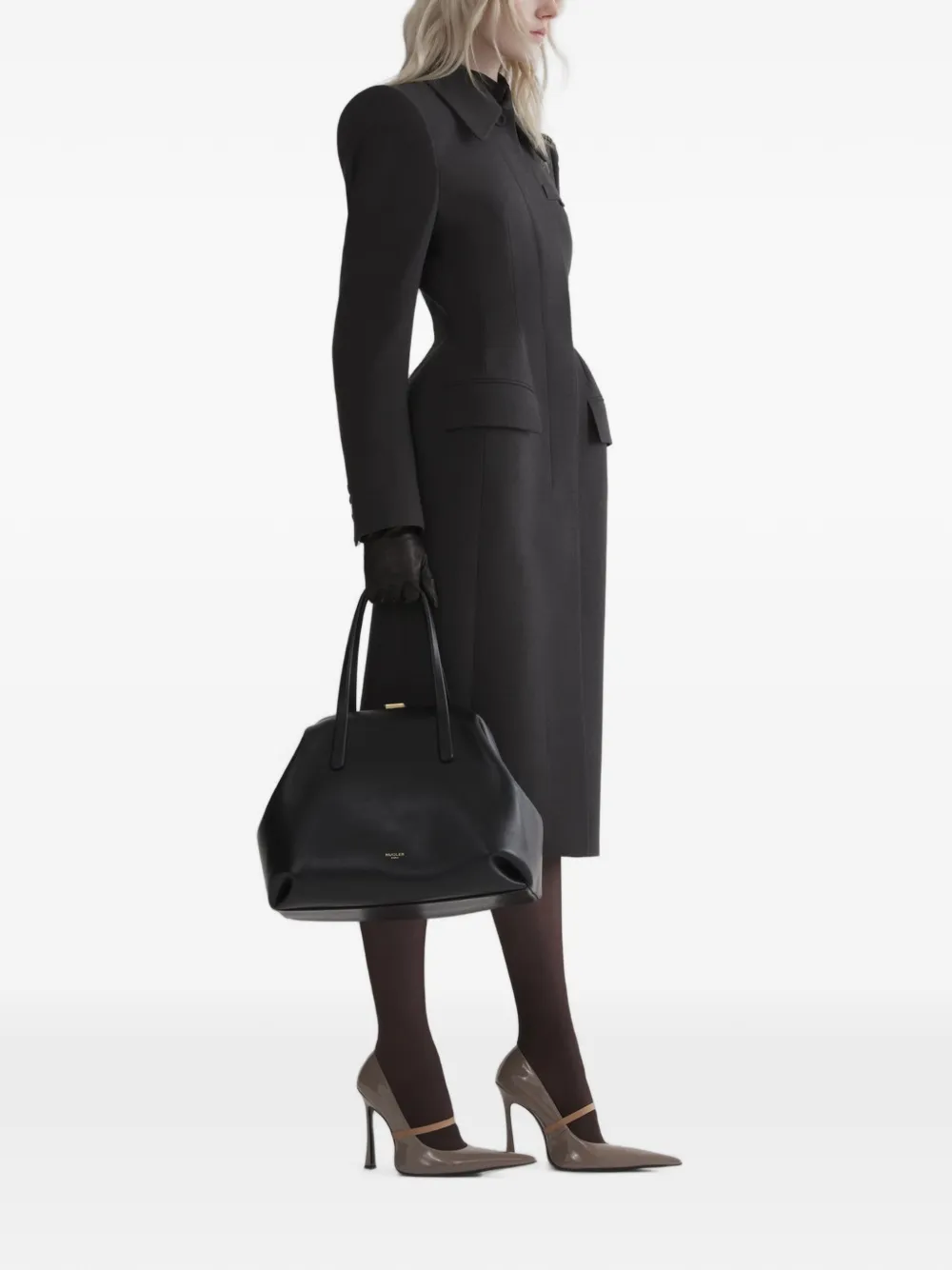 Mugler Hourglass jas Grijs