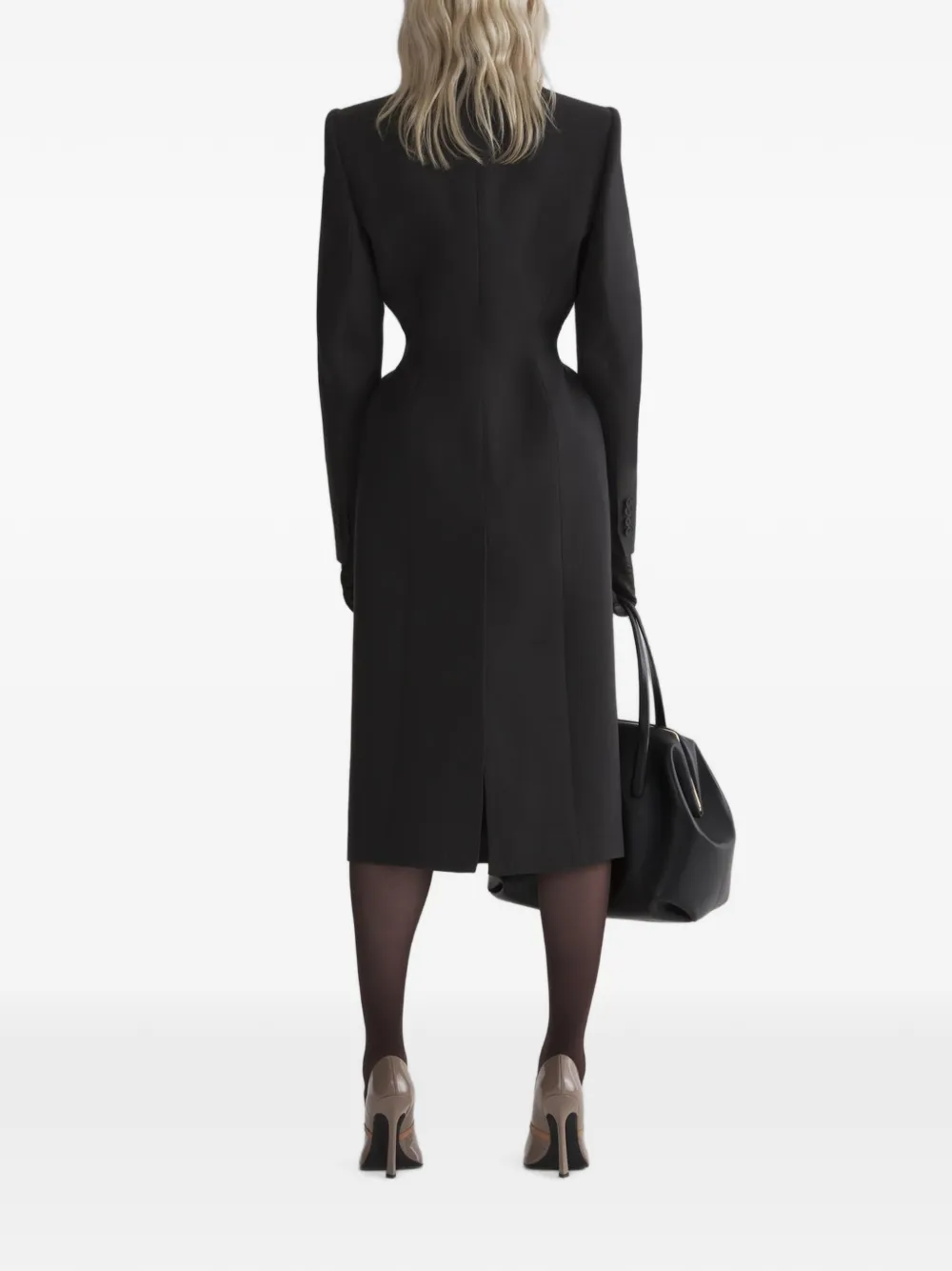 Mugler Hourglass jas Grijs