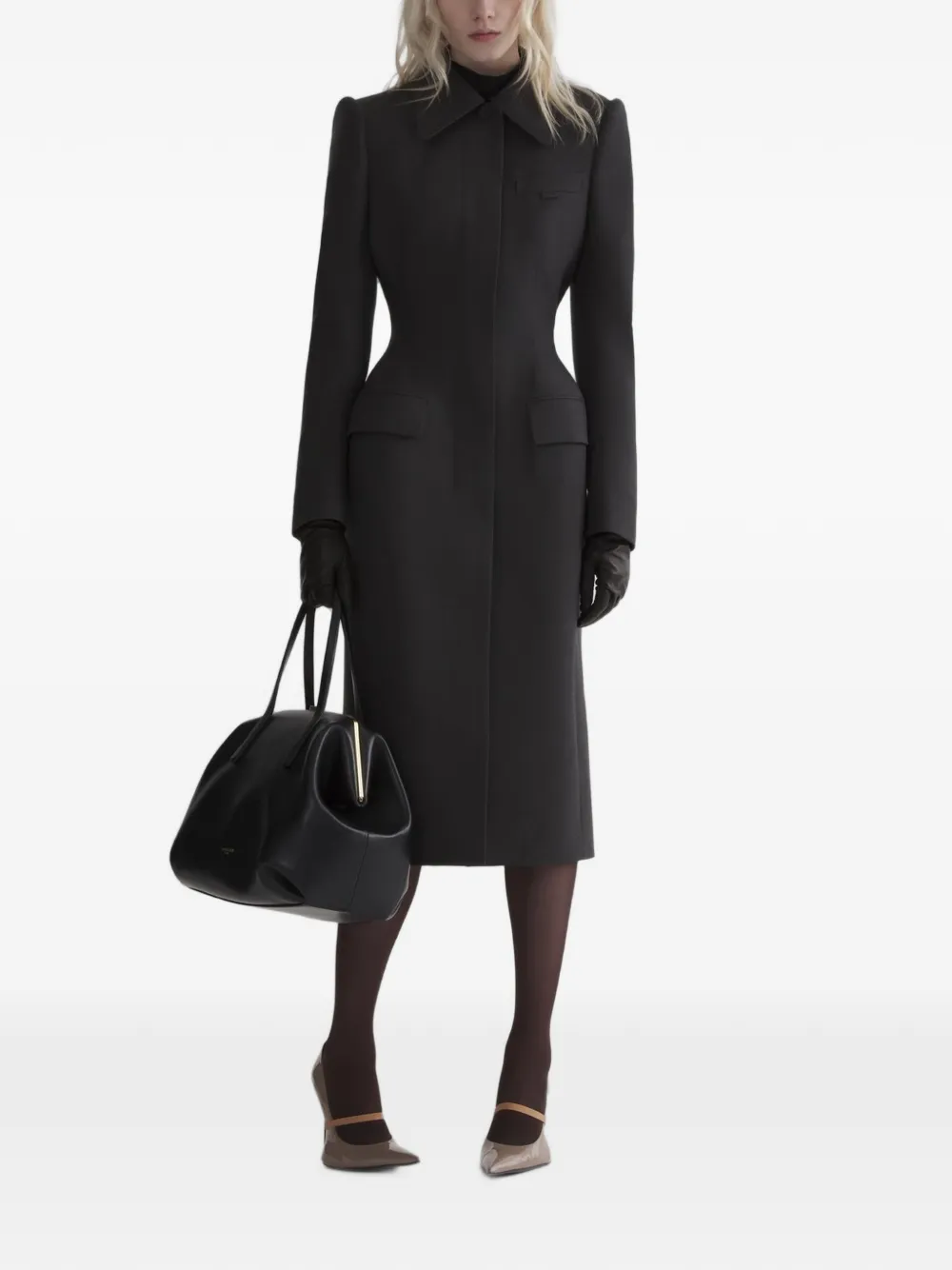 Mugler Hourglass jas Grijs