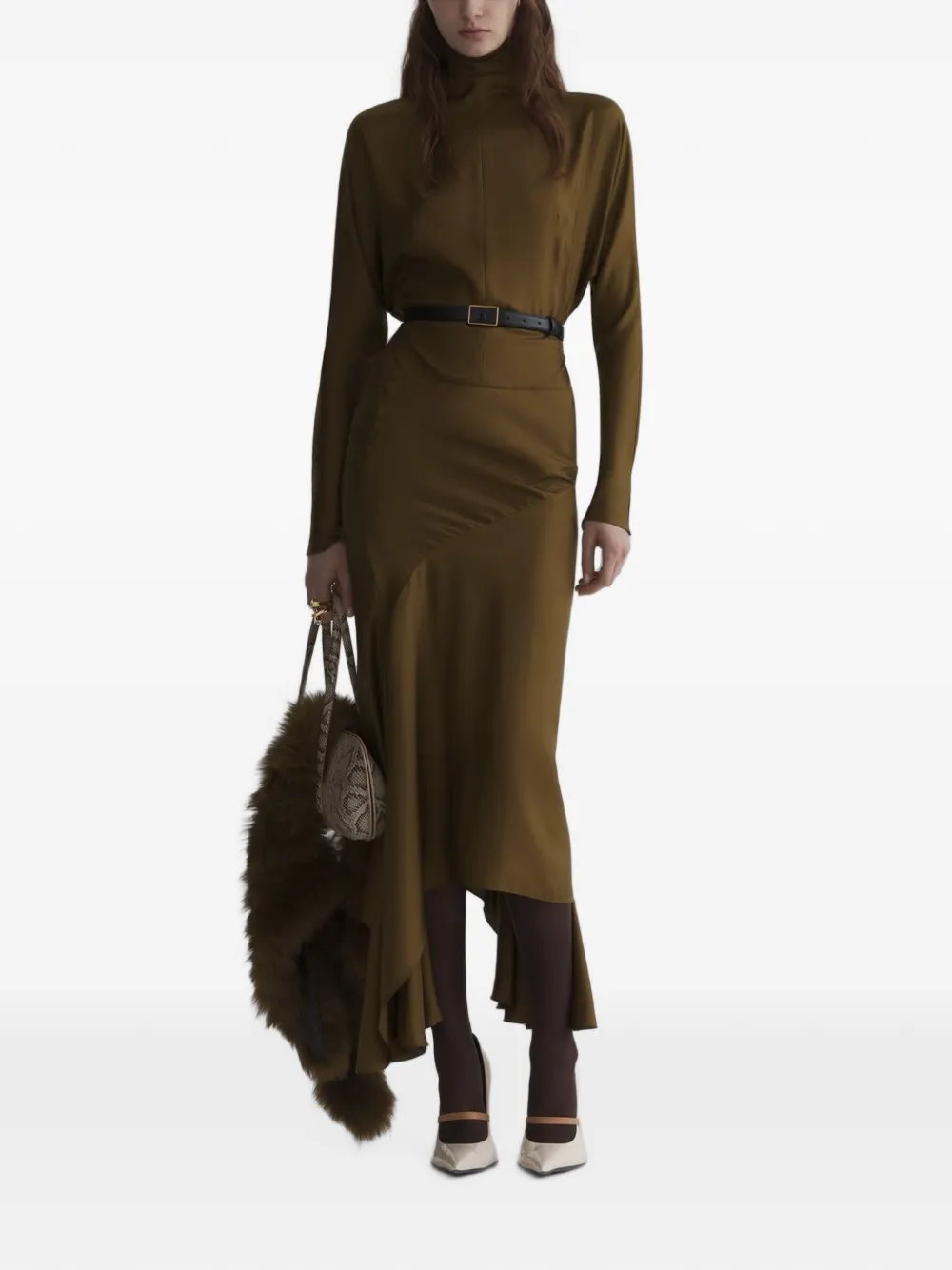 Mugler Top met vleermuismouwen Groen