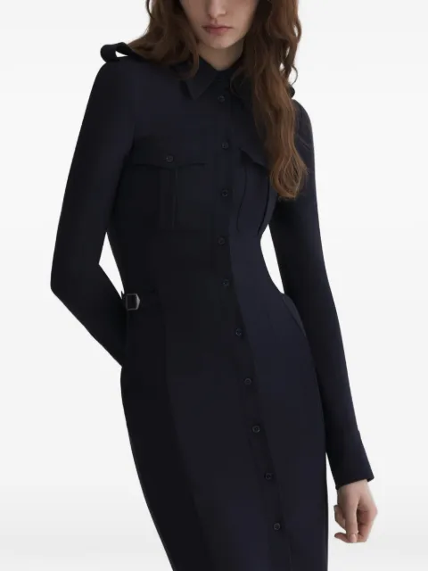 Mugler military shirt dress