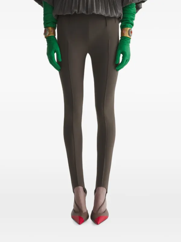 Mugler Tailored Leggings in Neutrals
