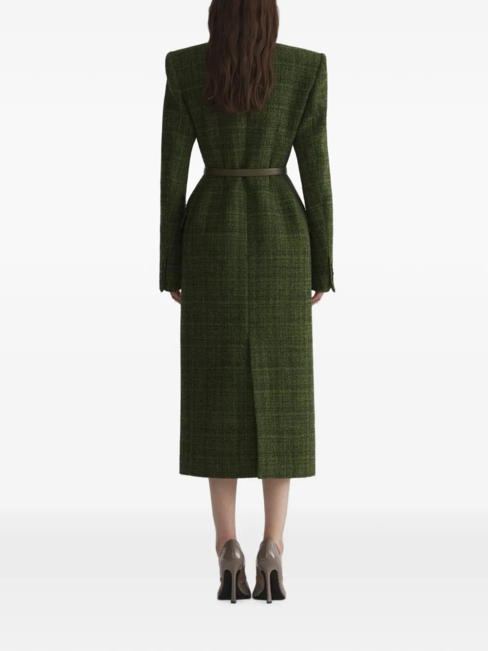 Mugler Midi-jas Groen