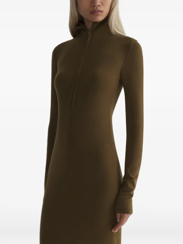 mugler jersey dress military green column julysale:Classic High Top