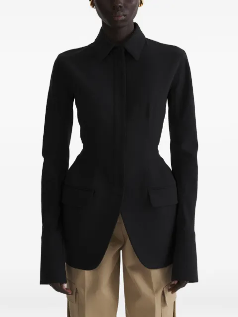 Mugler black shirt jacket