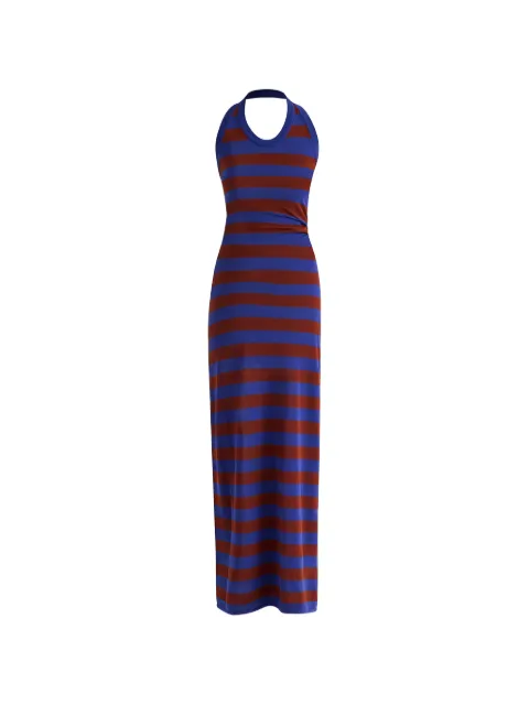 Proenza Schouler Frann striped halterneck maxi dress