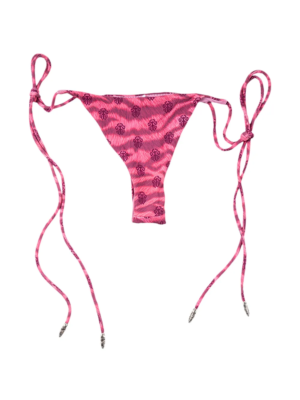 Chrome Hearts x Dipped Dagger bikini met tijgerprint Roze