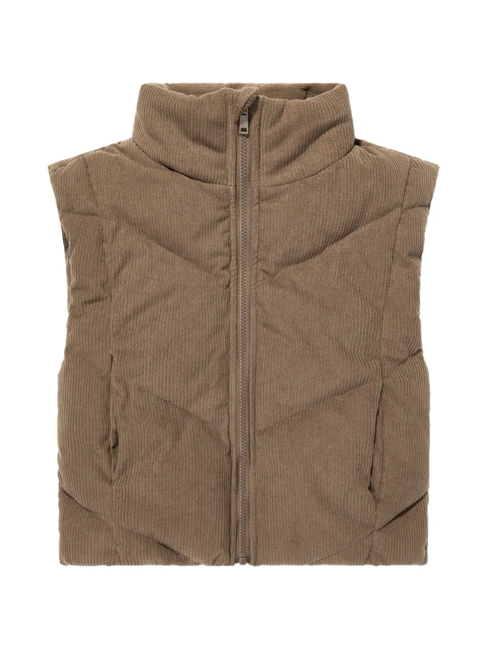 Blanca Sport Kids corduroy-effect padded gilet - Marrone