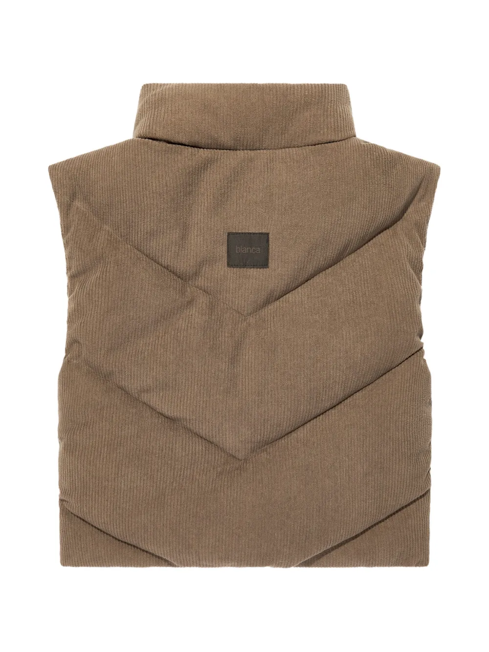 Blanca Sport Kids Gewatteerde bodywarmer met ribfluwelen effect Bruin