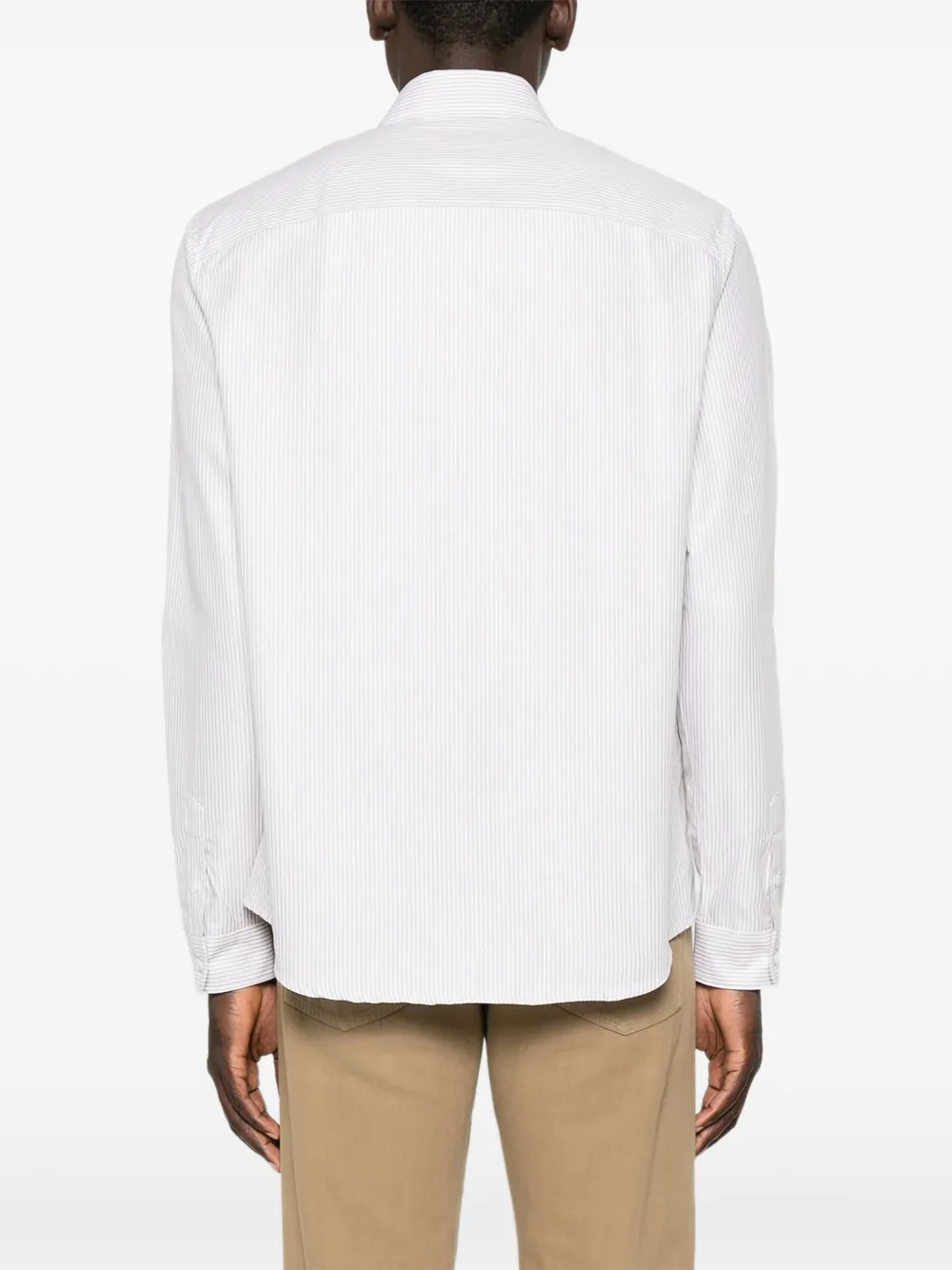A.P.C. Gestreept overhemd Wit