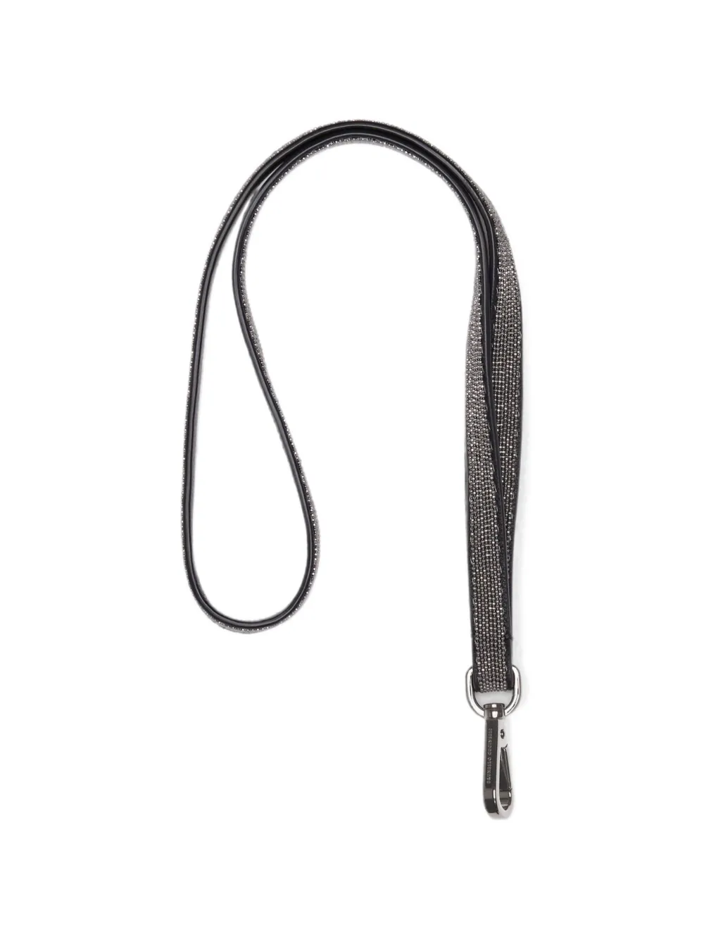 Brunello Cucinelli Schlüsselband mit Monili-Detail - Schwarz