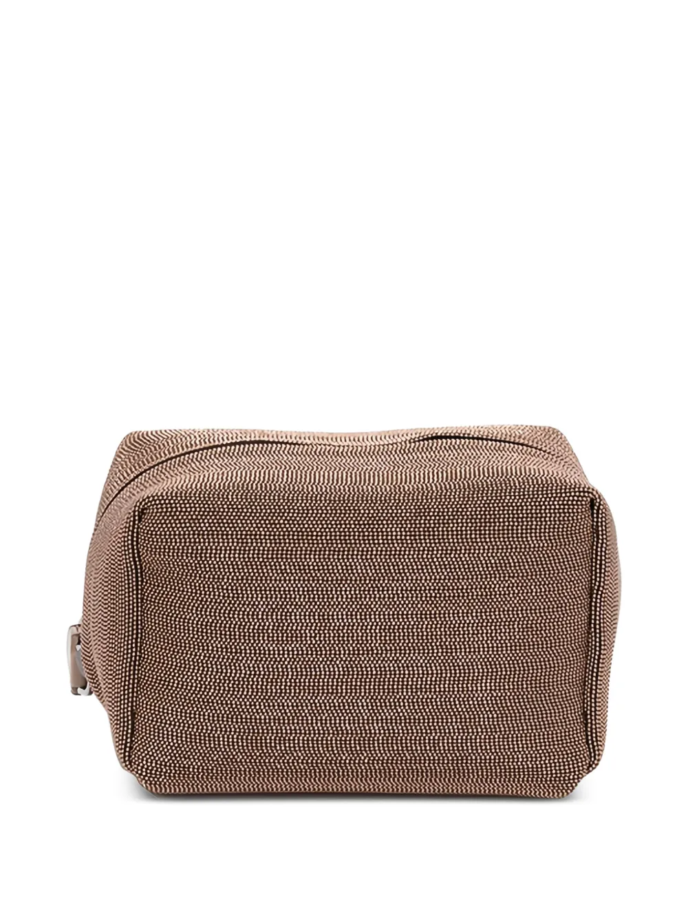 Brunello Cucinelli textured-design wash bags - Marrone