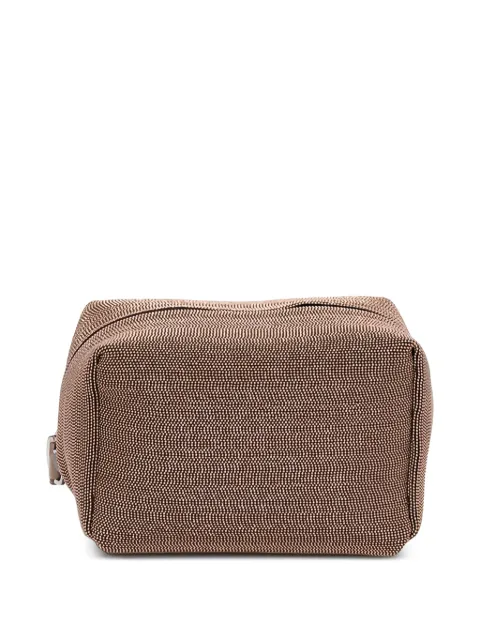 Brunello Cucinelli textured-design wash bags