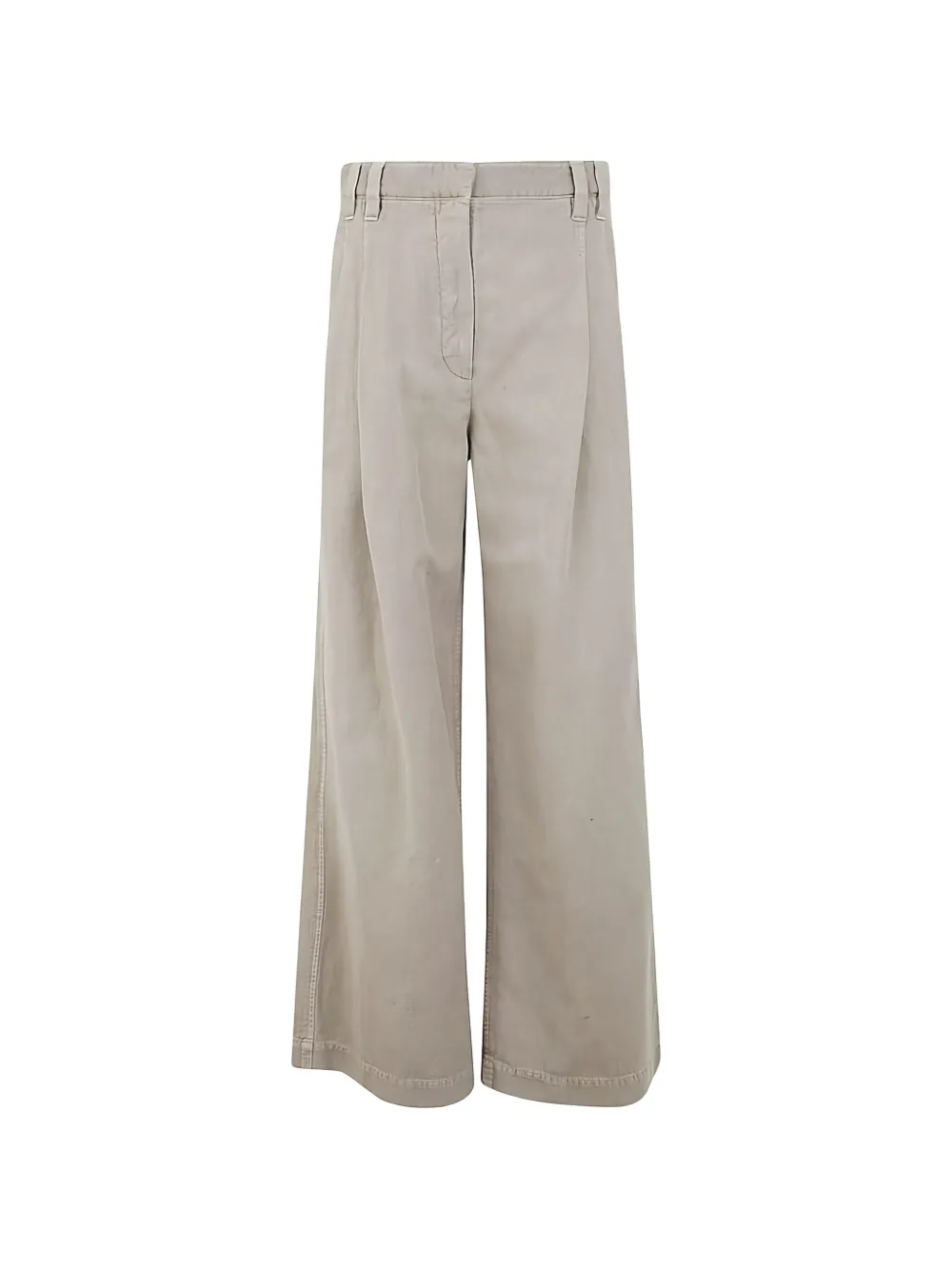 Brunello Cucinelli wide-leg pleated trousers - Neutrals