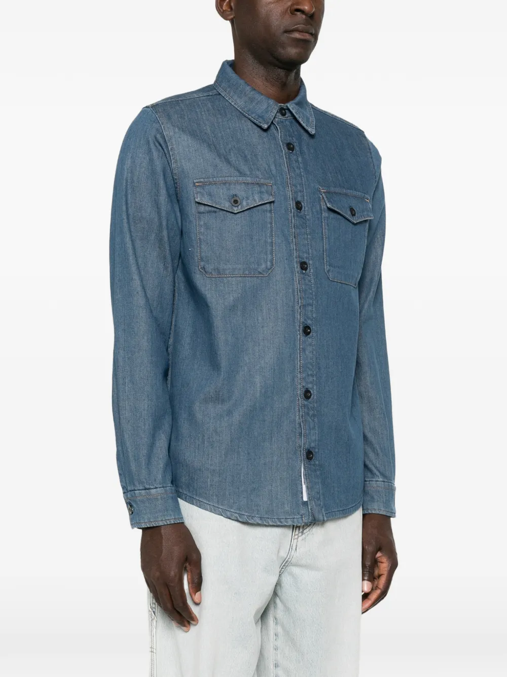 A.P.C. Denim overhemd Blauw