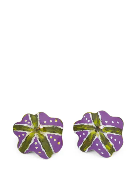 Marni flower-shape earrings