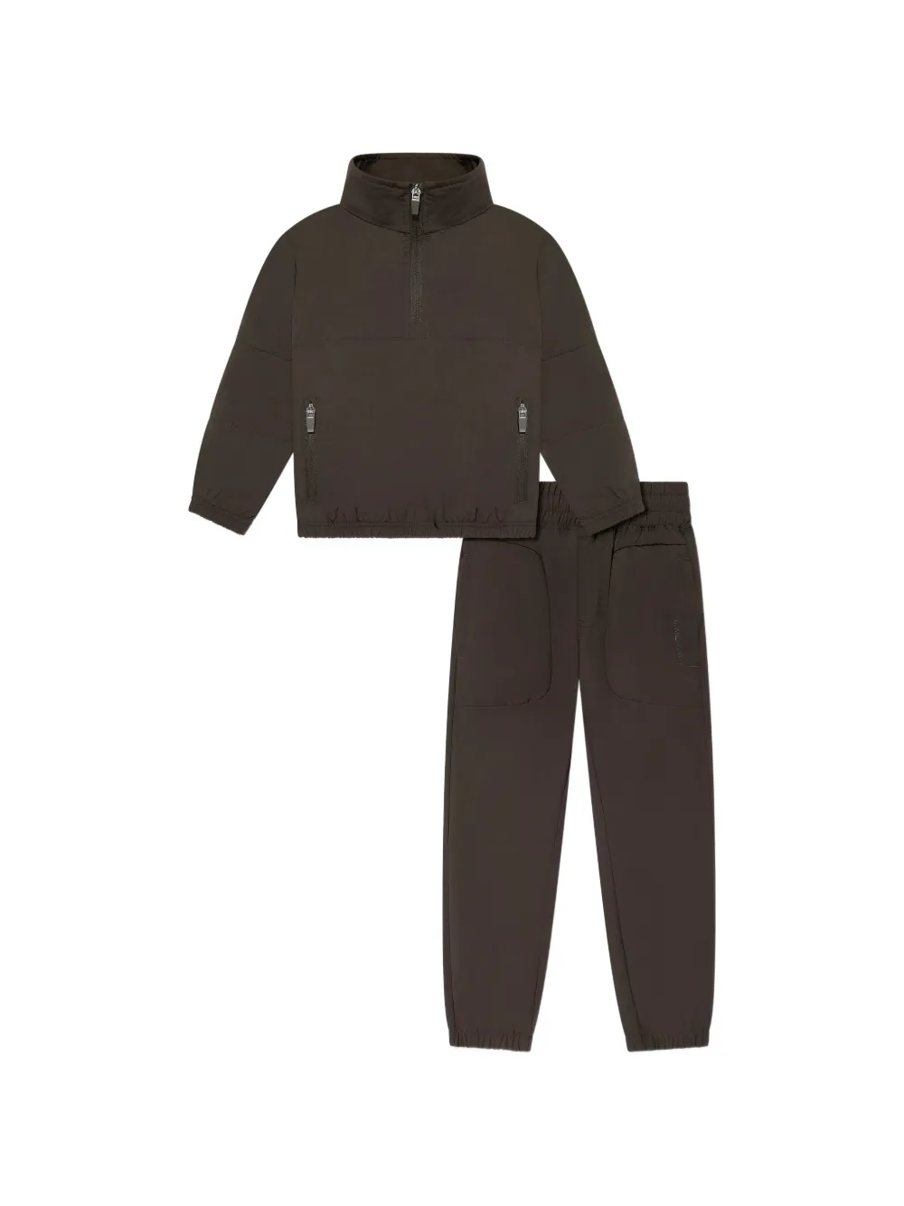 Blanca Sport Kids half-zip tracksuit - Marrone