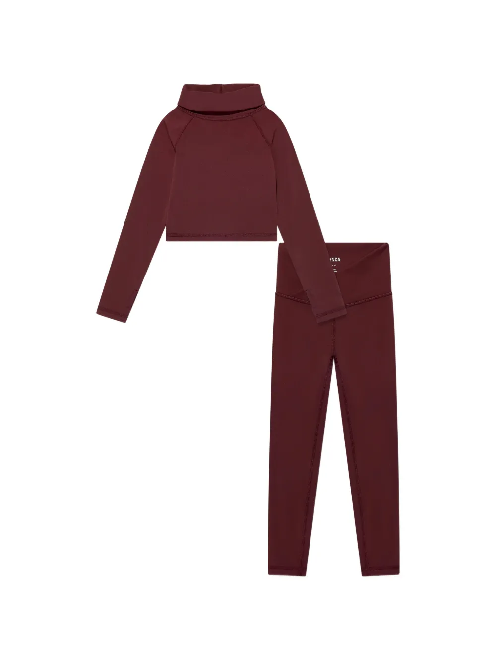 Blanca Sport Kids crossover-waistband top and leggings set