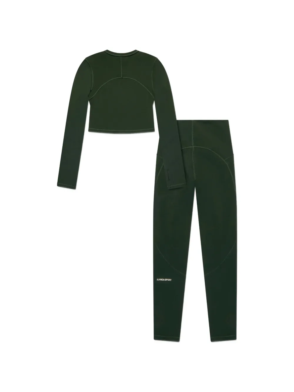 Blanca Sport Kids Top en broek met logo-print Groen