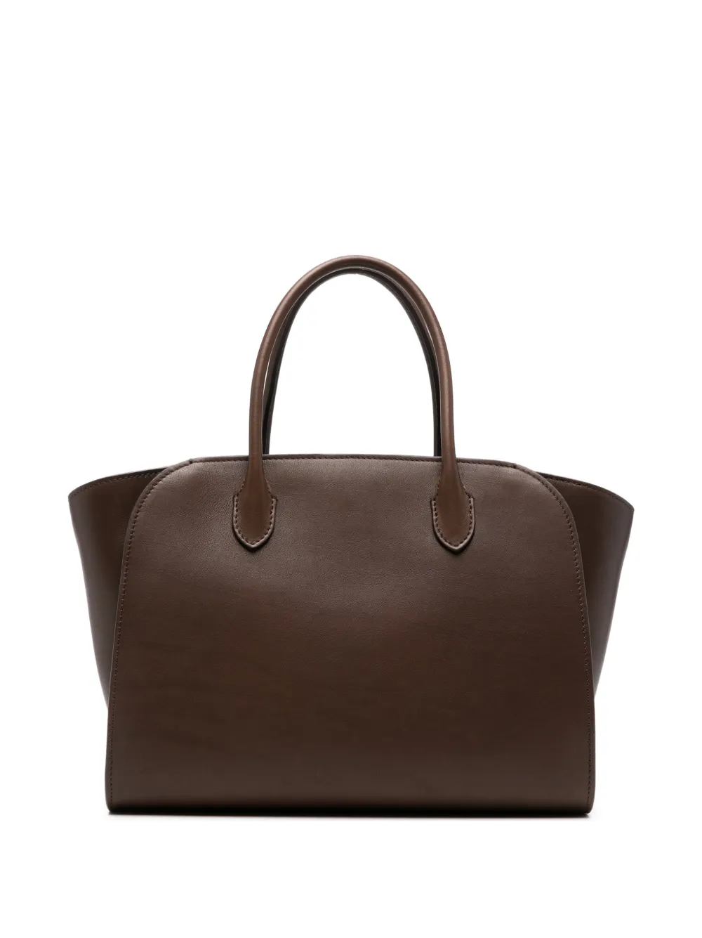The Row Marlo 12 leather tote bag - Marrone