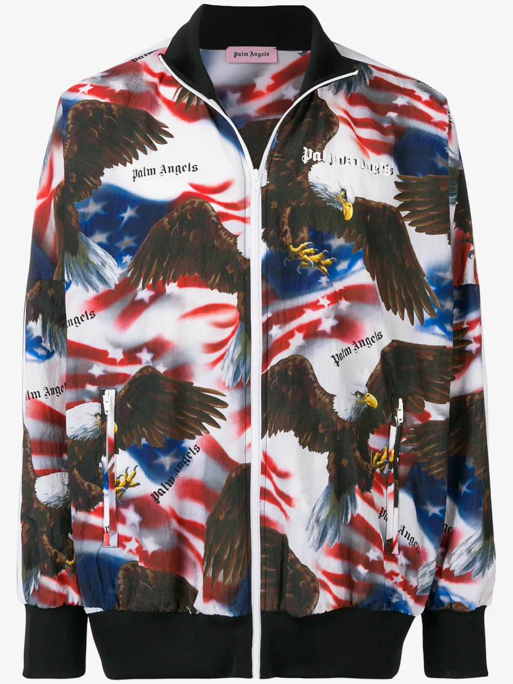Palm Angels American-Eagle-print track jacket | White | Image 1