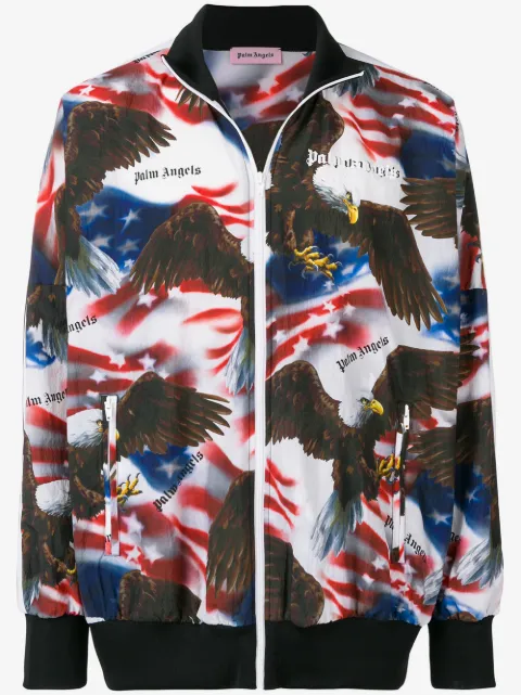 Palm Angels veste zippée à imprimé American Eagle
