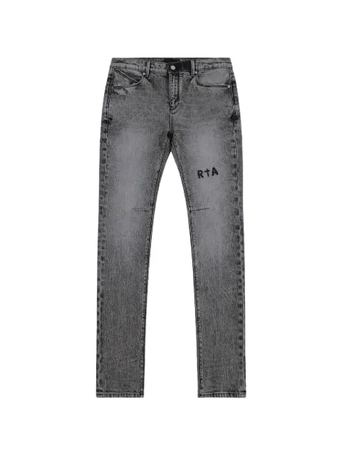 RTA Clayton logo-patch jeans