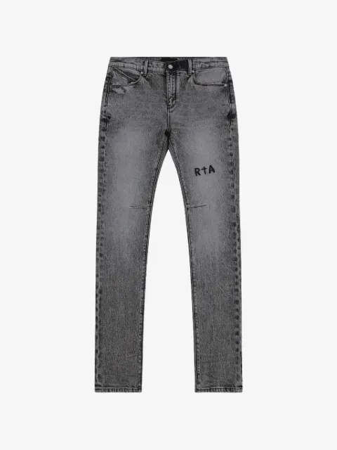RTA Clayton logo-patch jeans