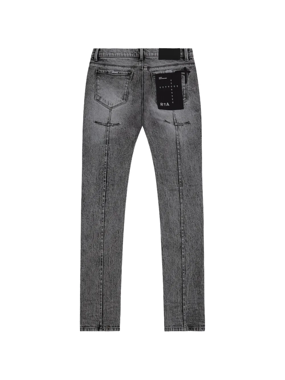 RTA Clayton jeans met logopatch Grijs