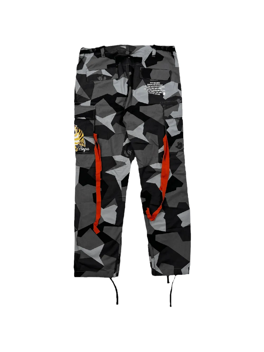 A BATHING APE Tiger Patch Camo cargo broek Grijs