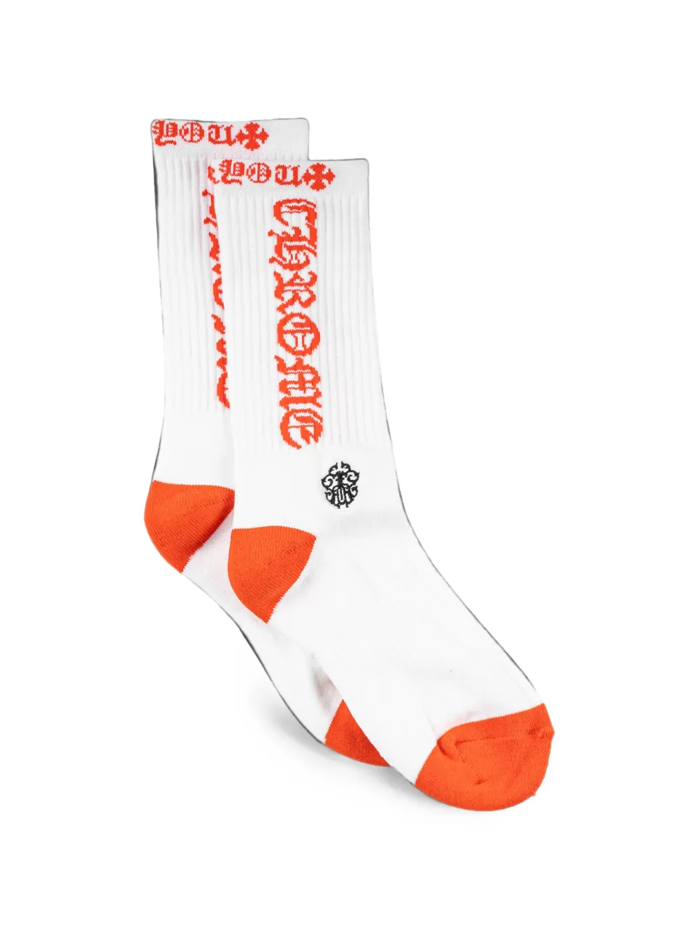 Chrome Hearts Ribgebreide sokken Wit