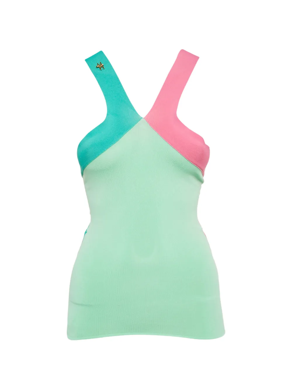 Cavalli Class ribbed tank top - Verde