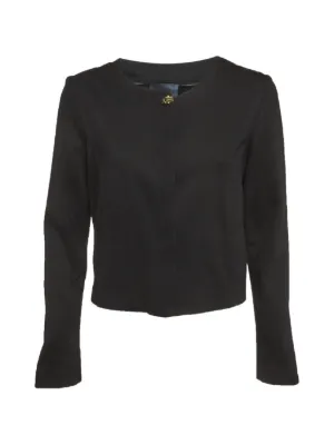 Isabel Marant Vintage ストライプ ノーカラージャケット | ブラック