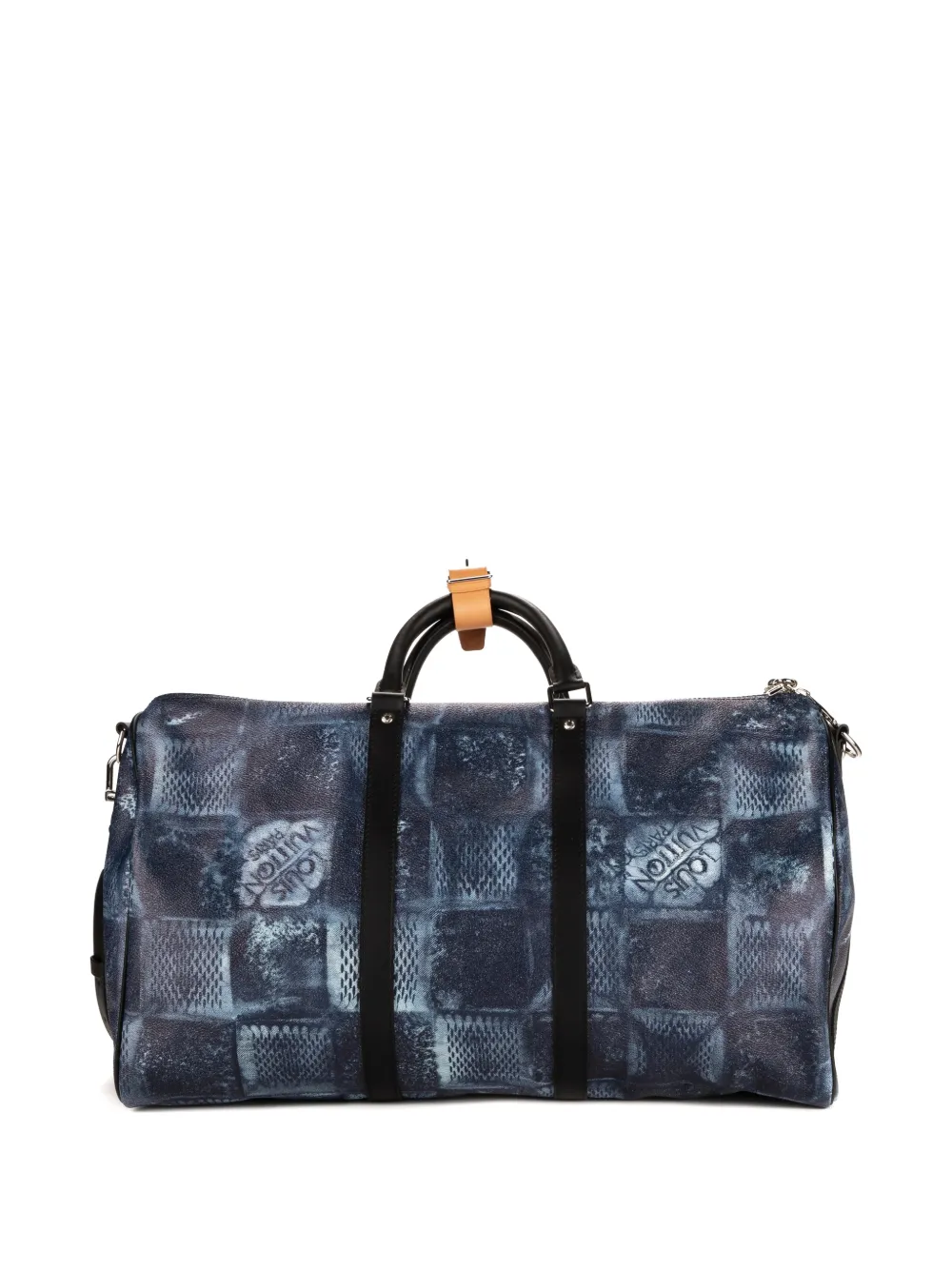 Louis Vuitton Pre-Owned Salt Keepall Bandouliere reistas Blauw