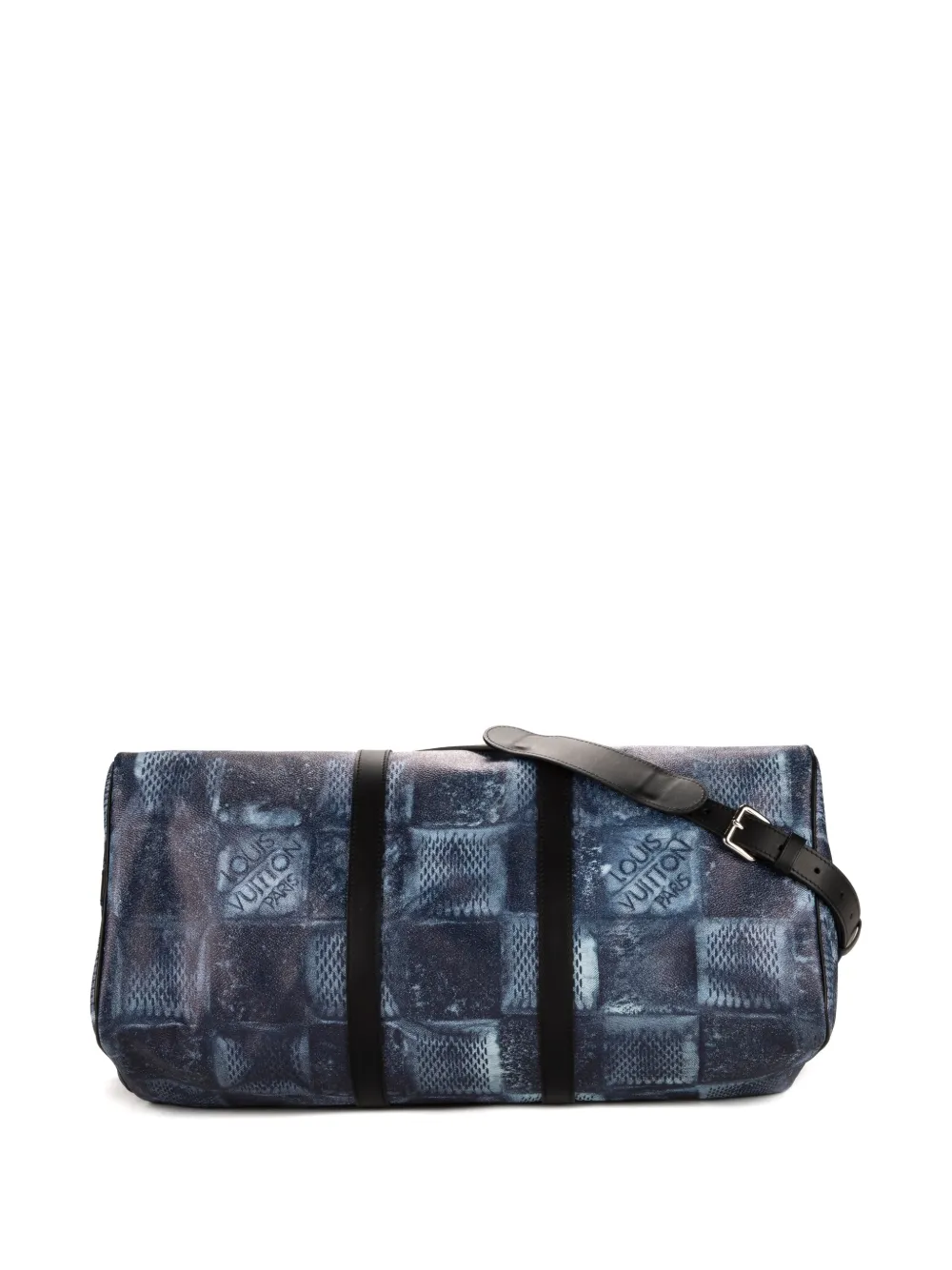 Louis Vuitton Pre-Owned Salt Keepall Bandouliere reistas Blauw