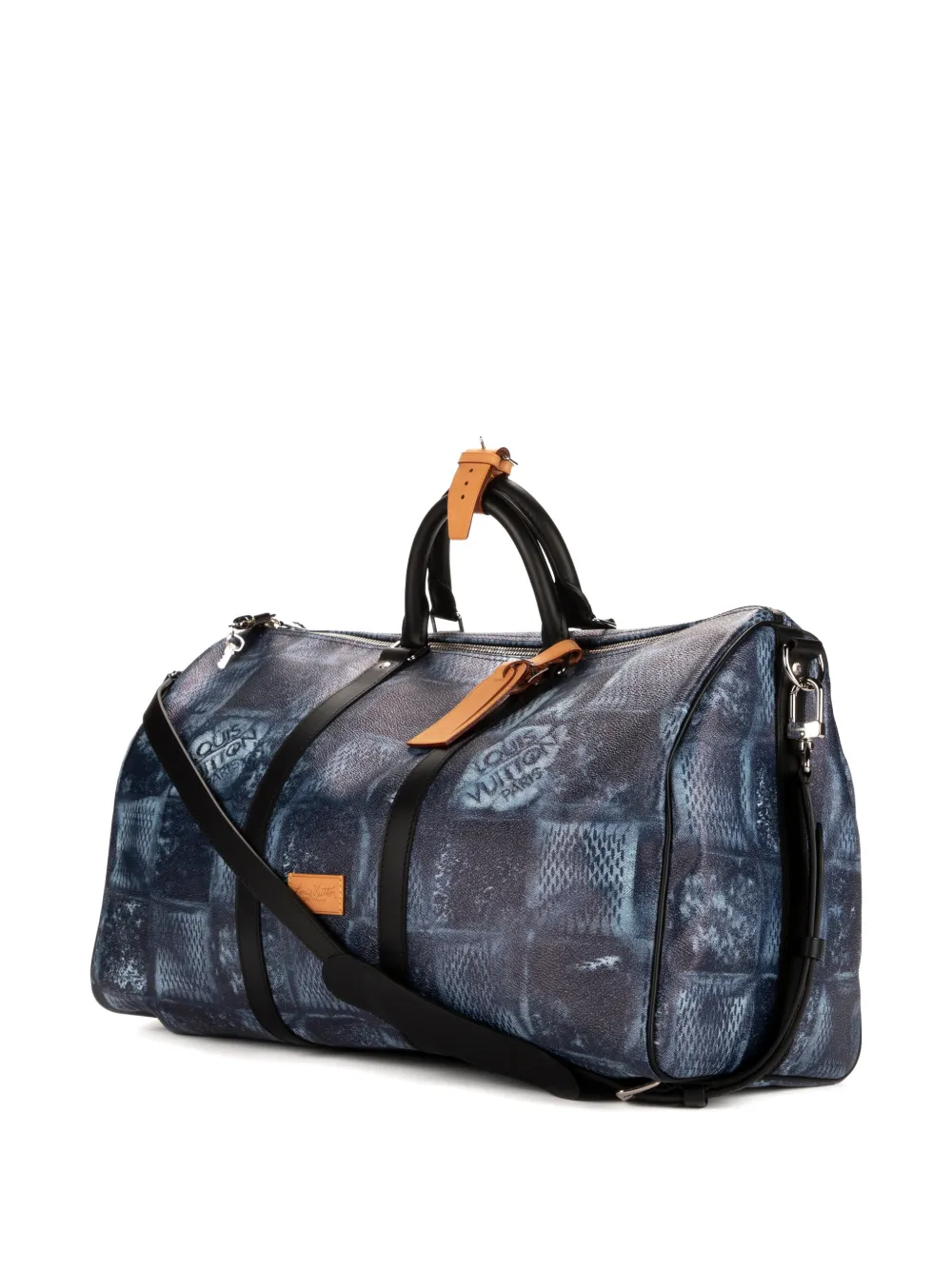 Louis Vuitton Pre-Owned Salt Keepall Bandouliere reistas Blauw