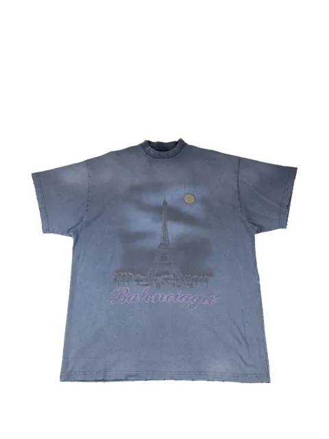 Balenciaga Paris moon-print oversized T-shirt
