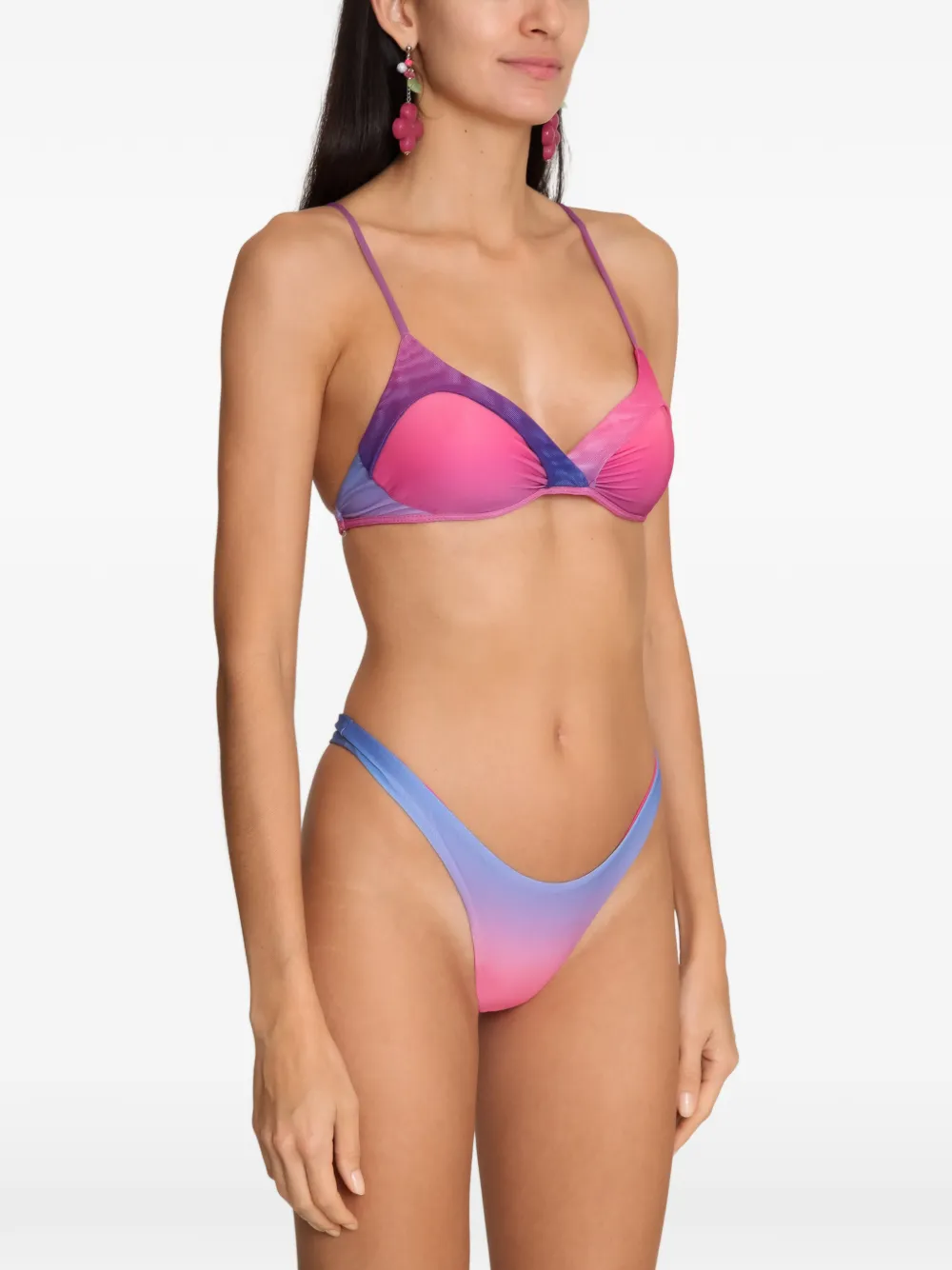 Amir Slama x Tati Barbieri bikini met ombré-effect Roze