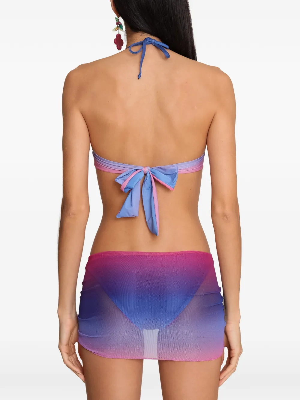 Amir Slama x Tati Barbieri bikini met mesh vlak en kleurverloop Roze