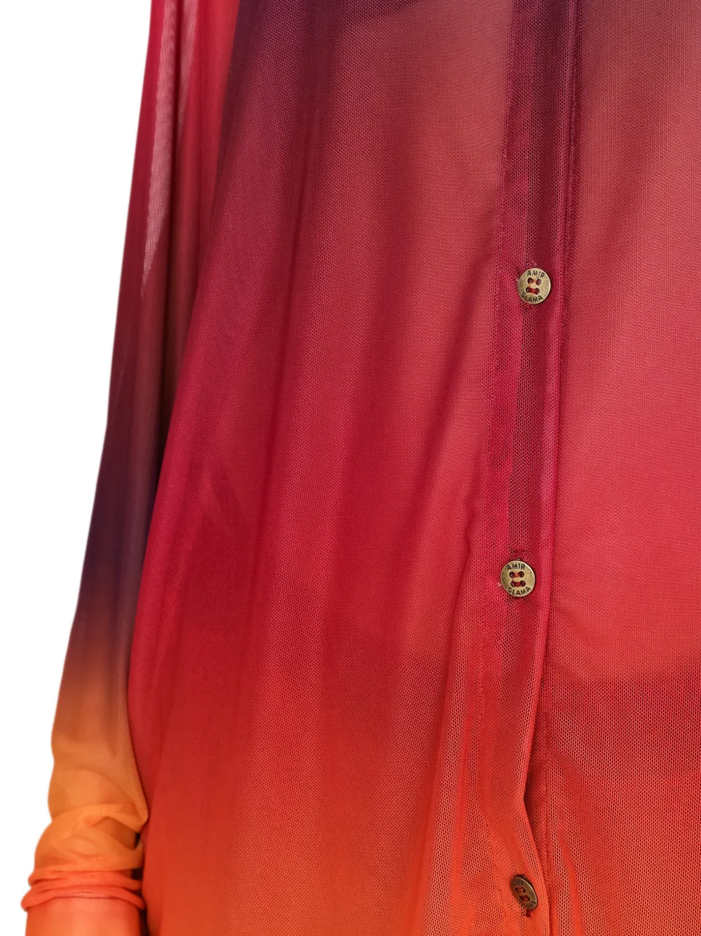 Amir Slama x Tati Barbieri mesh blouse met kleurverloop Oranje